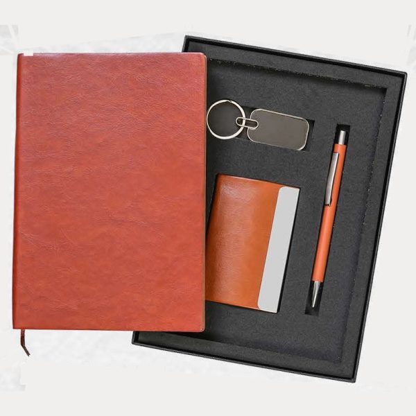Executive Notebook Gift Set – Model RV1482 (Tan)
