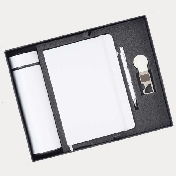 Notebook & Bottle Gift Combo – Model RV1505 (White)