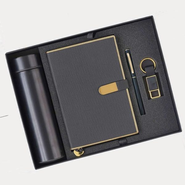 Notebook & Bottle Gift Combo – Model RV1509 (Black)