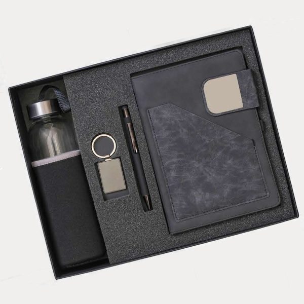 Notebook & Bottle Gift Combo – Model RV1511 (Black)