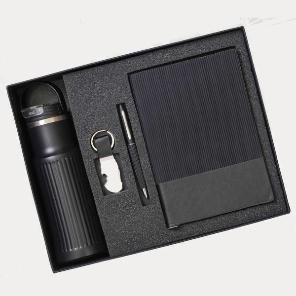 Notebook & Bottle Gift Combo – Model RV1515 (Black)