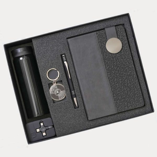 Notebook & Bottle Gift Combo – Model RV1516 (Black)