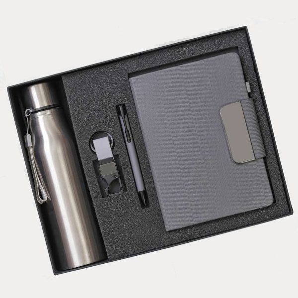 Notebook & Bottle Gift Combo – Model RV1519 (Grey)