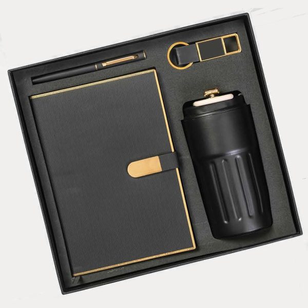 Notebook & Bottle Gift Combo – Model RV1531 (Black)