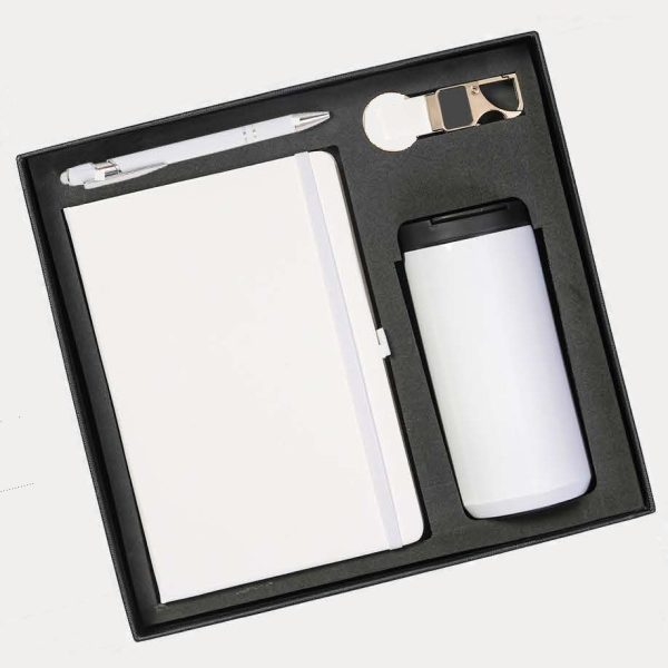 Notebook & Bottle Gift Combo – Model RV1535 (White)