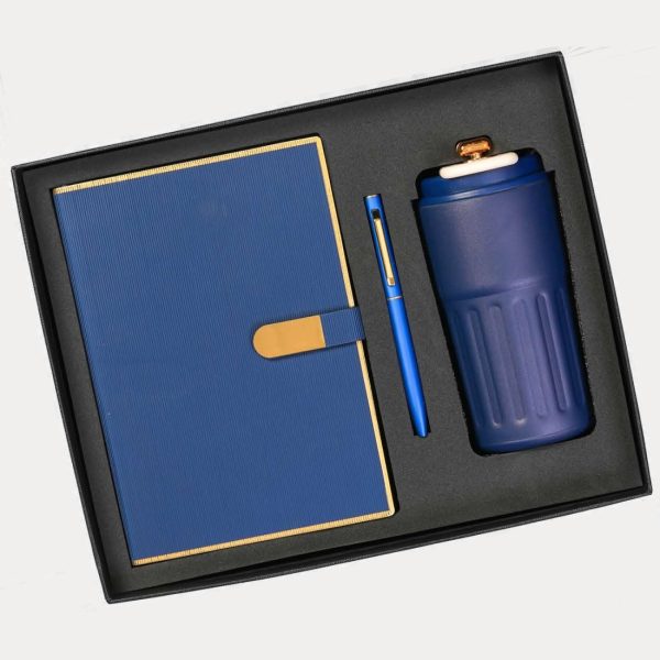Notebook, Pen & Bottle Gift Set – Model RV1581 (Blue)