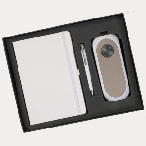Notebook, Pen & Clock with Speaker and Mirror Gift Set – Model RV1587