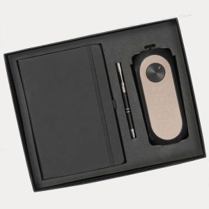 Notebook, Pen & Clock with Speaker and Mirror Gift Set – Model RV1588