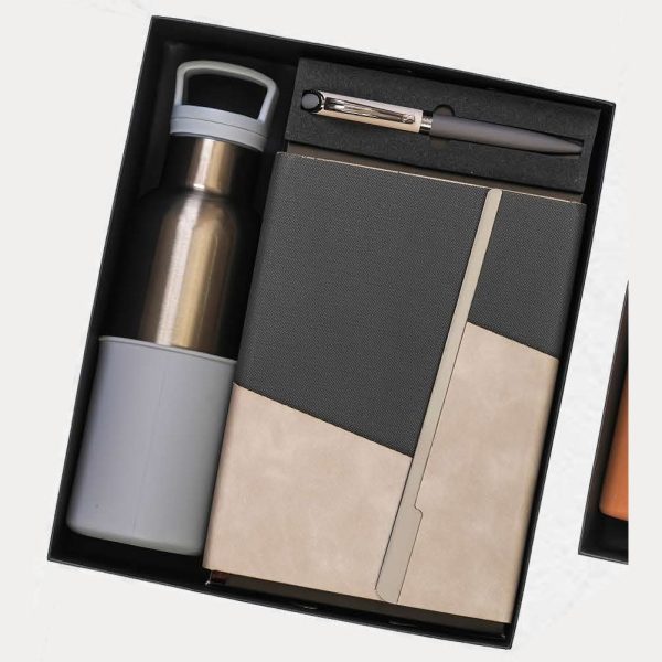Notebook, Bottle & Pen Gift Set – Model RV1616 (Two Tone)