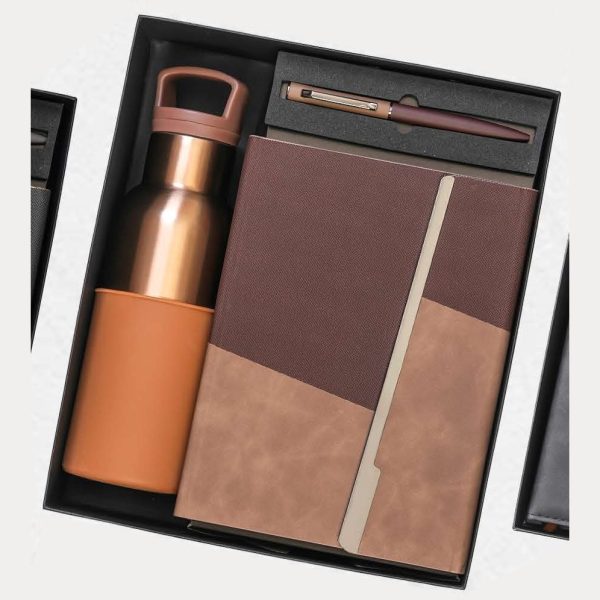 Notebook, Bottle & Pen Gift Set – Model RV1617 (Two Tone)
