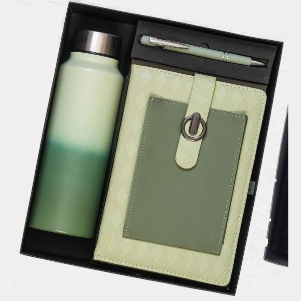Notebook & Bottle Gift Combo – Model RV1637 (Green)