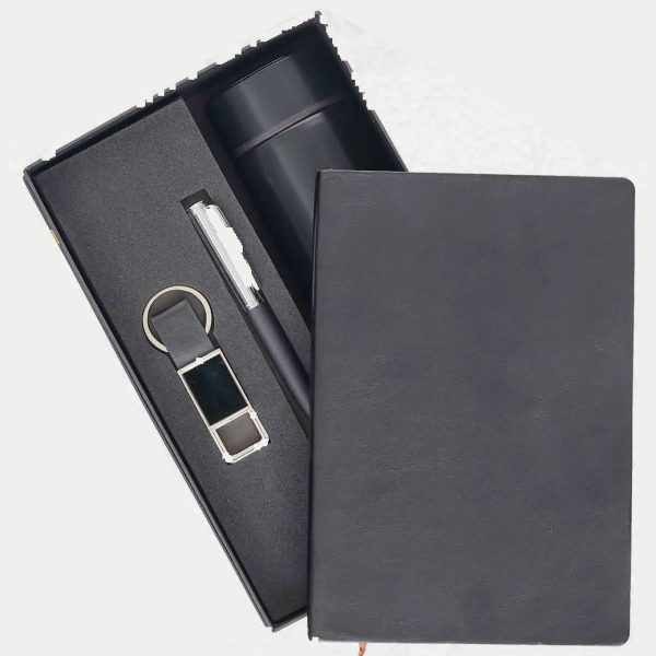 Notebook & Bottle Gift Combo – Model RV1701 (Black)