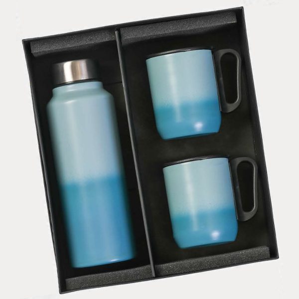 Bottle, Mug & Mug Gift Set – Model RV2009 (Two Tone)