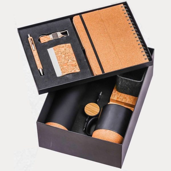 Eco-Friendly Gift Combo – Model RV2308 (Black, Cork)