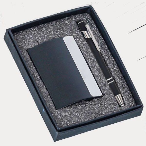 Pen & Card Holder Gift Set – Model RV761 (Black)