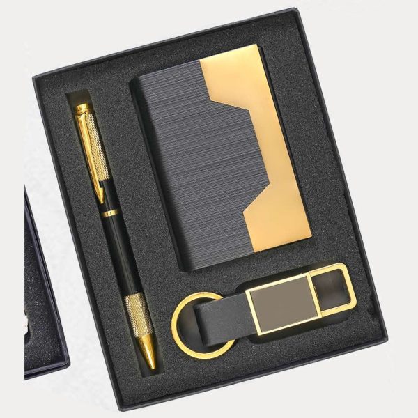 Pen, Card Holder & Keychain Gift Set – Model RV808