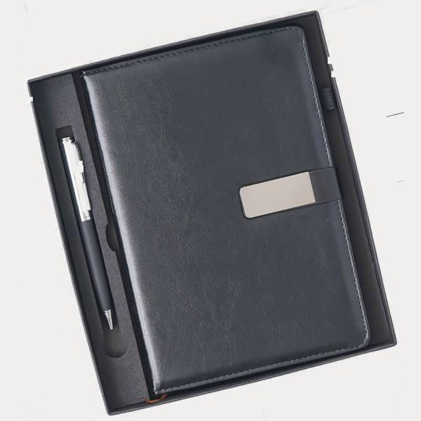 Notebook & Pen Gift Set – Model RV901 (Black)