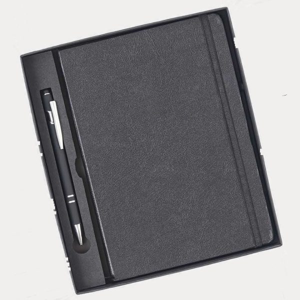 Notebook & Pen Gift Set – Model RV904 (Black)