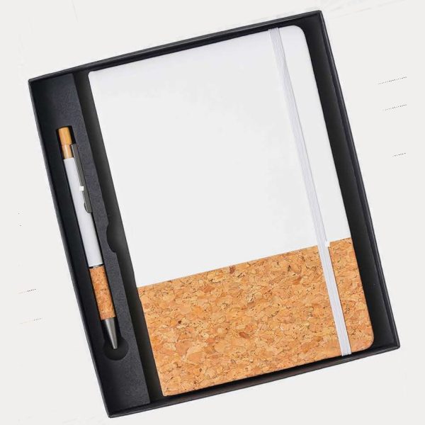 Notebook & Pen Gift Set – Model RV911 (Cork)