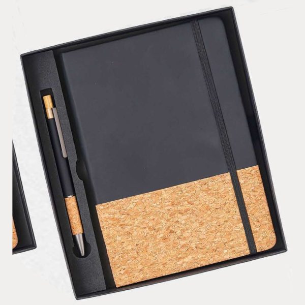 Notebook & Pen Gift Set – Model RV912 (Cork)
