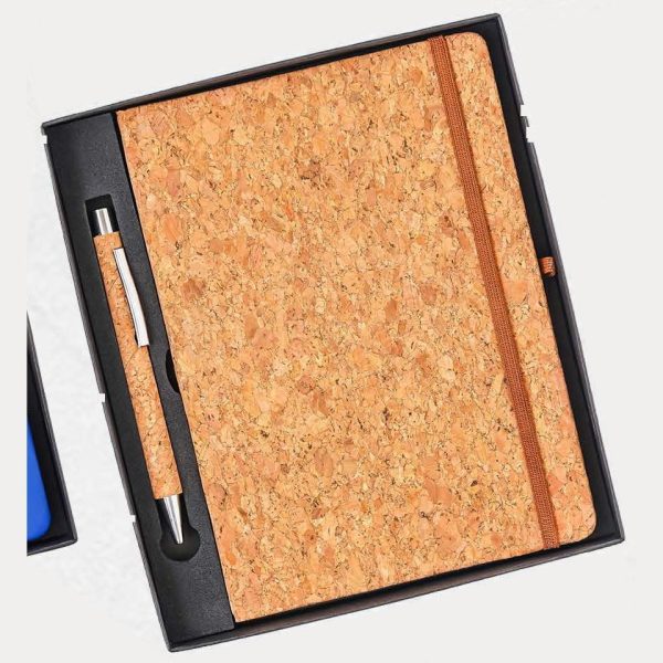 Notebook & Pen Gift Set – Model RV915 (Cork)