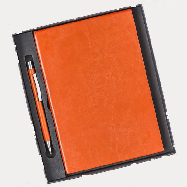Notebook & Pen Gift Set – Model RV916 (Tan)