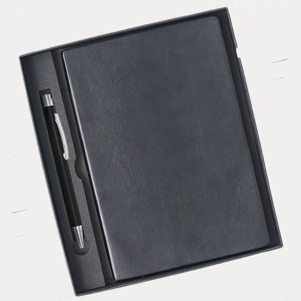 Notebook & Pen Gift Set – Model RV917 (Black)