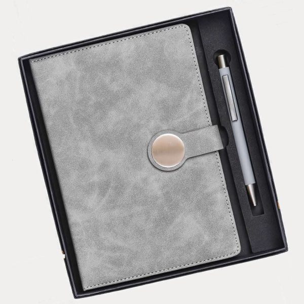 Notebook & Pen Gift Set – Model RV927 (Grey)