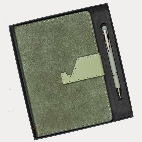 Notebook & Pen Gift Set – Model RV933 (Green)