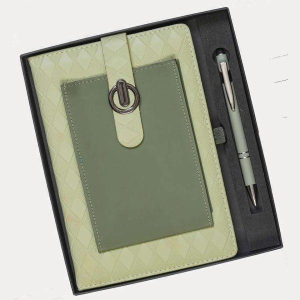 Notebook & Pen Gift Set – Model RV934 (Green)