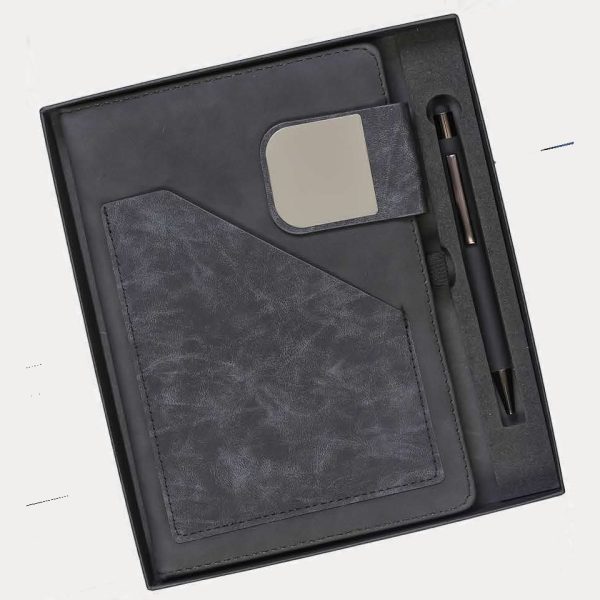 Notebook & Pen Gift Set – Model RV935 (Black)