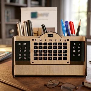 Desk Organizer with Manual Calendar – Model RV08